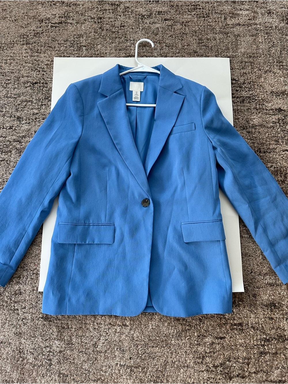 H&M Blue Single-Button Blazer